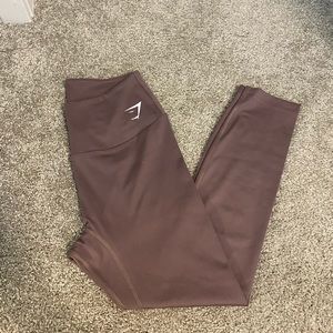 Gymshark Training 7/8 Leggings - Brown Sz M